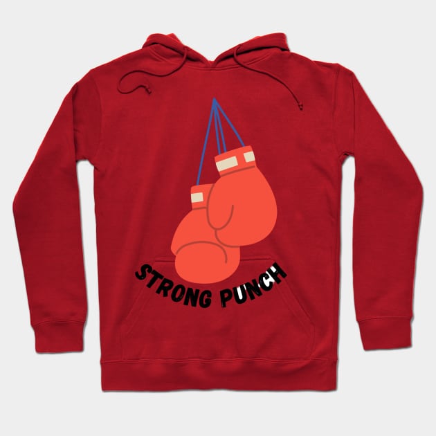 strong punch t-shirt Hoodie by designs lovers